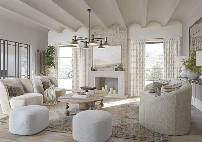 Emily Bond Yew Tree, Fern - Made to Measure Curtains - Image 7